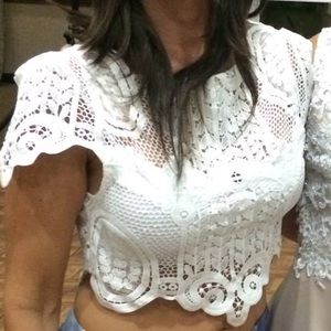 Lace crop top
